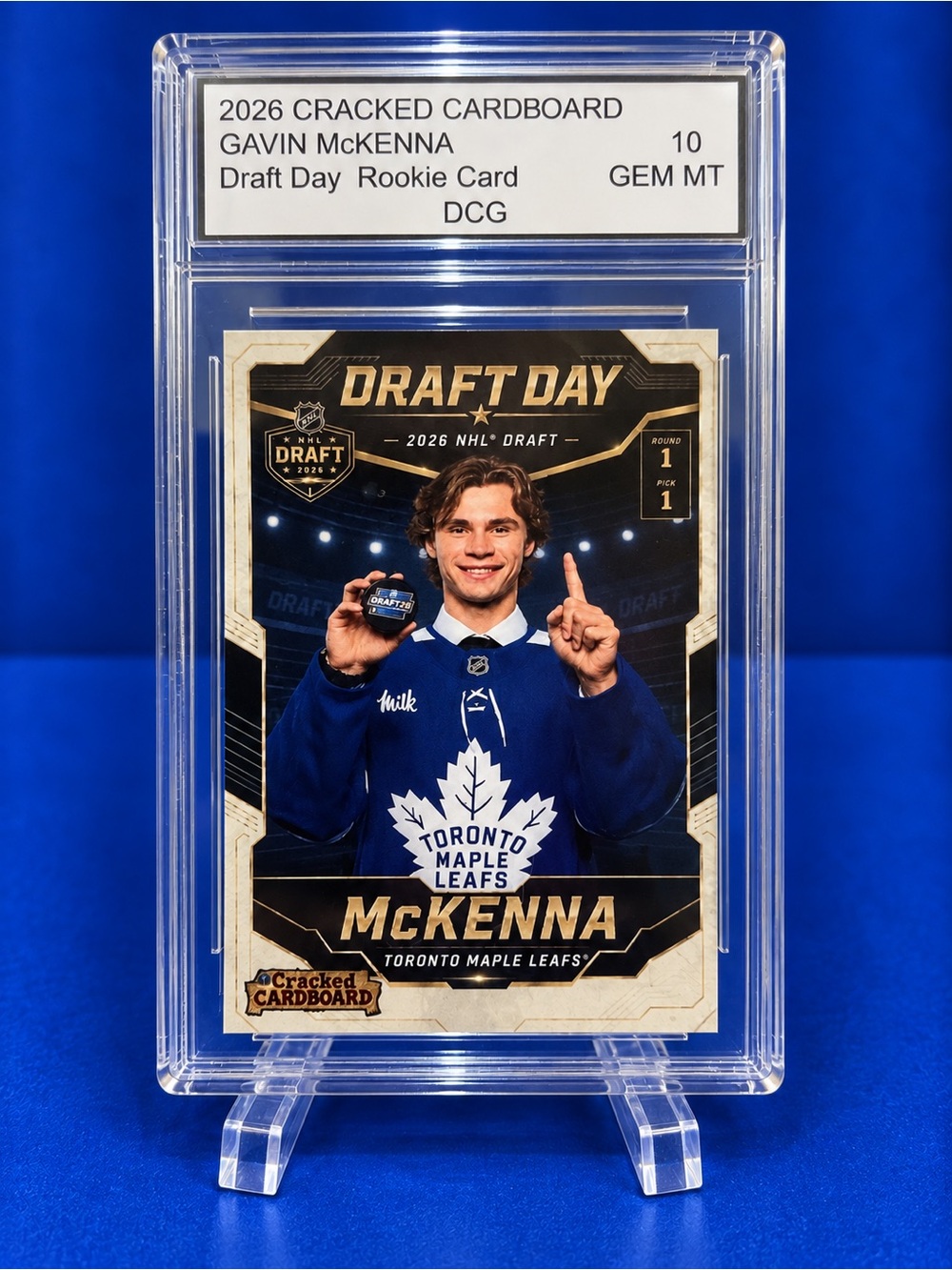 Toronto Maple Leafs Blue Draft Day Rookie Card - Gavin McKenna